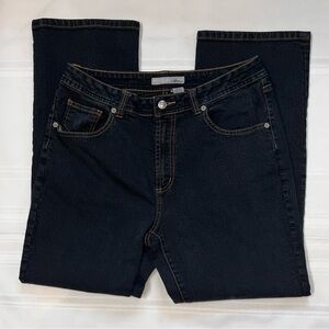 Chico’s‎ Platinum Facet Jeans Blue Sz 1 (8) Short EUC